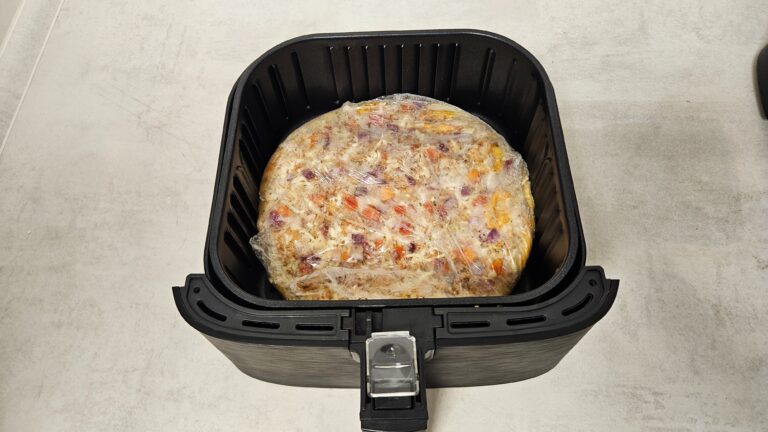 cosori 5.5l heißluftfritteuse pizza