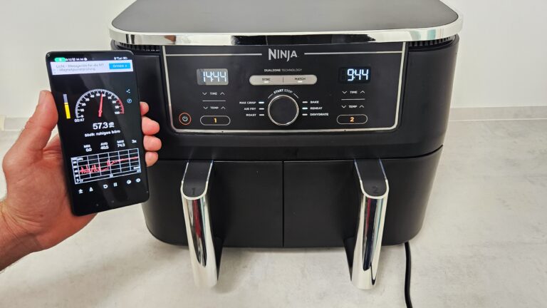 ninja heißluftfritteuse dual zone lautstärke